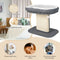 Coast Modern Scratch Tree - Krabpaal met pluche stoel en sisal krasplaat - Grijs