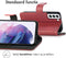 iMoshion Hoesje Geschikt voor Samsung Galaxy S22 Hoesje Met Pasjeshouder - iMoshion Luxe Bookcase - Rood