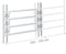 Raambeveiliging - 600 x 1000-1500 mm - uitschuifbaar - thermisch gegalvaniseerd staal