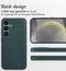 Accezz Samsung Galaxy S24 - Back Cover - MagSafe Leather - Cedar Green