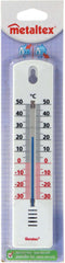 Metaltex Thermometer Binnen & Buiten - 20cm - Kunststof - Wit