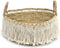 The Boho Fringe mand wit 40cm