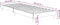 vidaXL - Bedframe - bewerkt - hout - zwart - 75x190 - cm