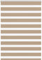 vidaXL - Zebra - Blind - 110x150 - cm - stofbreedte - 105,9 - cm - polyester - zandbruin