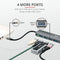 Trust 23328 - USB-C naar USB-A Hub - 4 poorten 5 Gbps - Grijs