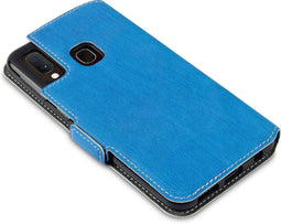 Qubits - slim wallet hoes - Geschikt voor Samsung Galaxy A20e - Paars