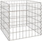 vidaXL - Tuincomposter - 50x50x50 - cm - Verzilverd - Staal - Vierkant