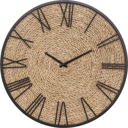 Atmosphera Wandklok stro - Woonkamerklok - Keukenklok - Klok - Dia 50 cm - Landelijke klok