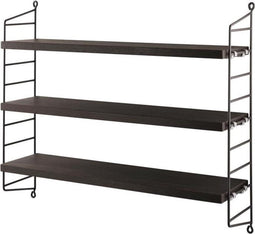 String Furniture - string pocket 1-pack oiled smoked oak/dark brown