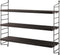 String Furniture - string pocket 1-pack oiled smoked oak/dark brown