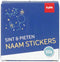Folat - Naamstickers cadeau Sint en Pieten (50 stuks) - Welkom Sinterklaas - Sinterklaas versiering - Sinterklaas intocht - Sinterklaas en Piet -sinterklaas Cadeautjes