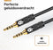 Drivv. AUX Kabel 3.5 mm - Jack naar Jack - Verguld - Zwart - 1,5 meter