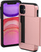 imoshion Hoesje Geschikt voor iPhone 11 Hoesje - Ruimte voor 2 pasjes - imoshion Backcover met pasjeshouder - Rosé Goud