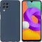 iMoshion Hoesje Geschikt voor Samsung Galaxy M22 Hoesje Siliconen - iMoshion Color Backcover - Donkerblauw