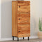 vidaXL - Hoge - kast - 40x33x110 - cm - massief - acaciahout