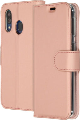 Accezz Samsung Galaxy A40 - Wallet Softcase Bookcase - 3 pashouders - Roze