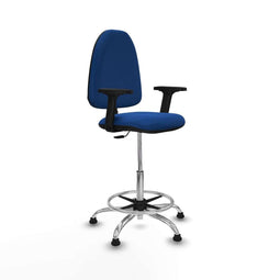 Piqueras y Crespo B2D05RT - Bureaustoel - Hoogteverstelbaar met armleuning - Blauw
