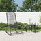 vidaXL - Tuinschommelstoel - 59x79,5x104 - cm - PVC-rattan - zwart