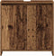 vidaXL - Wastafelkast - 60x33x60 - cm - bewerkt - hout - oud - houtkleurig