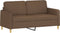 vidaXL - Tweezitsbank - 140 - cm - stof - bruin