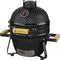 KitchenBrothers Kamado BBQ - 13 Inch Houtskool Barbecue - 27⌀ cm - PFAS-vrij - Deluxe Set - Zwart