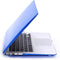 Lunso Geschikt voor MacBook Pro 15 inch (2012-2015) cover hoes - case - Glanzend Blauw