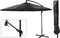Zweefparasol 300 cm voor Tuin, Terras of Balkon - Vertikaal Kantelbaar | Antraciet