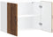 vidaXL - Keukenwandkast - Lucca - bewerkt - hout - oud - houtkleurig
