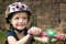 Mini Hornit Lids - Fietshelm voor Kinderen - LED achterlicht - Pug Puppies (S)