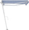 vidaXL - Luifel - vrijstaand - automatisch - 350x250 - cm - blauw - en - wit