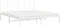 vidaXL - Bedframe - met - hoofdbord - metaal - wit - 180x200 - cm