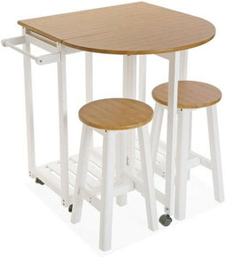 Tafel met twee stoelen Inklapbaar (39,5 x 84 x 86 cm)