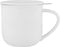 Viva - Minima Balanced Medium Tea Cup with Infuser (Pure White)