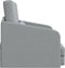 vidaXL - Ligbed - en - zetel - 2-in-1 - Lichtgrijs - 65x80x83 - cm - Stof