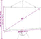 vidaXL - Projectiescherm - met - statief - 16:9 - 90''