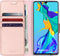 Accezz Hoesje Geschikt voor Huawei P30 Hoesje Met Pasjeshouder - Accezz Wallet Softcase Bookcase - Roze