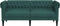 vidaXL - Tweezitsbank - Chesterfield-stijl - stof - donkergroen