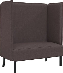 vidaXL - Hoge - Rug - Sofa - Donkerbruin - 109x56x121 - cm - Stof
