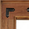 vidaXL - Spiegel - 50x80 - cm - massief - acaciahout