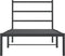 vidaXL - Bedframe - met - hoofdbord - metaal - zwart - 90x190 - cm