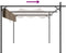 vidaXL - Pergola - met - uitschuifbaar - dak - 295x292x230 - taupe