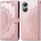 iMoshion Hoesje Geschikt voor Oppo A17 Hoesje Met Pasjeshouder - iMoshion Mandala Bookcase - Rosé Goud