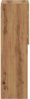 vidaXL - Tv-meubels - met - LED's - 2 - st - 30,5x30x102 - cm - artisanaal - eiken