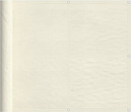 vidaXL - Balkonscherm - 90x1000 - cm - 100% - oxford - polyester - crèmekleurig