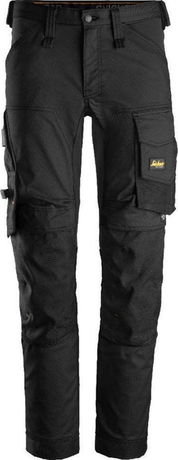Snickers AllroundWork Stretch Werkbroek 6341 - Werkbroek - Full stretch slim-fit - Staalgrijs/Zwart - 54