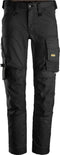 Snickers AllroundWork Stretch Werkbroek 6341 - Werkbroek - Full stretch slim-fit - Staalgrijs/Zwart - 54