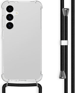 imoshion Hoesje Geschikt voor Samsung Galaxy S24 Plus Hoesje Met Koord - imoshion Backcover met koord - Zwart