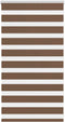 vidaXL - Zebra - rolgordijn - 70x100 - cm - stofbreedte - 65,9 - cm - polyester - bruin