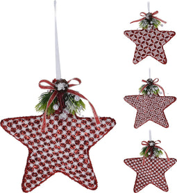 Xmas Star Foam 15 cm 3Ass Red