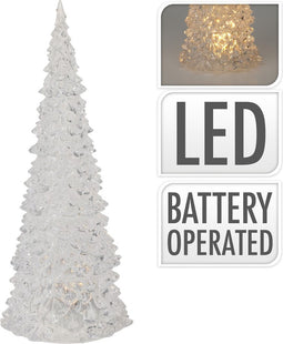 Xmas Tree Acrylic With Warm Wh